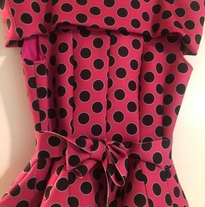 Off shoulder peplum top.